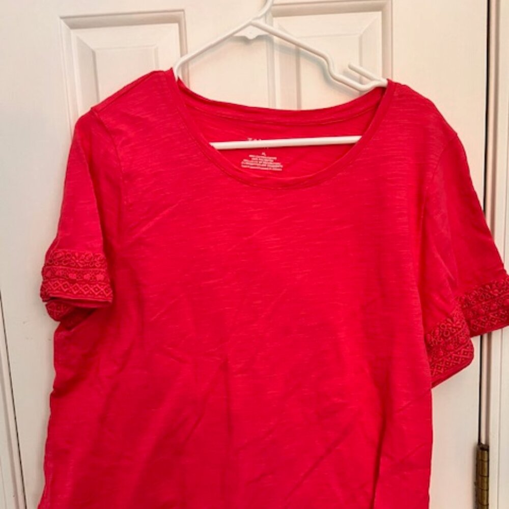 Pink short sleeved Talbots shirt